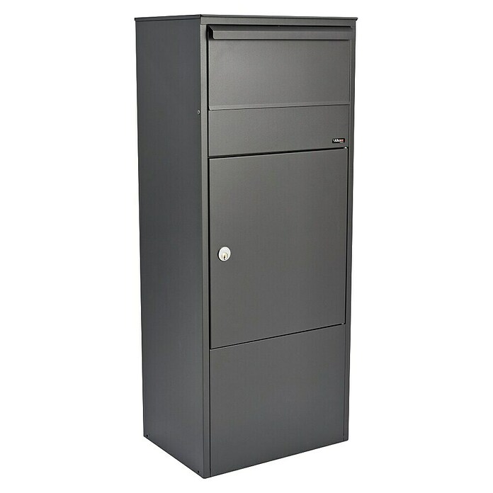 Allux Paketbox 800 (L x B x H: 280 x 390 x 980 mm, Anthrazit, Stahl, Paketfach, Entnahme: Vorne) | BAUHAUS