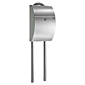 Allux Briefkastenständer Stand 1007 - curved stand (Höhe: 1 770 mm, Silber, Stahl) | BAUHAUS