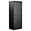 Allux Paketbox 800 Large (L x B x H: 320 x 450 x 115 mm, Schwarz, Stahl, Paketfach) | BAUHAUS