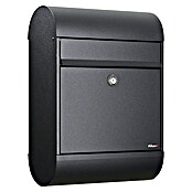 Allux Standbriefkasten 6000 (L x B x H: 170 x 345 x 485 mm, Schwarz, Stahl) | BAUHAUS