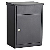 Allux Standbriefkasten 500 (L x B x H: 250 x 380 x 530 mm, Anthrazit, Stahl, Paketfach, Sicherheitsschloss) | BAUHAUS