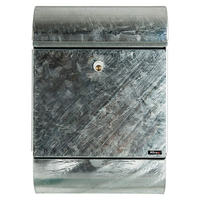 Allux Standbriefkasten 9000 (L x B x H: 165 x 340 x 500 mm, Silber, Stahl) | BAUHAUS