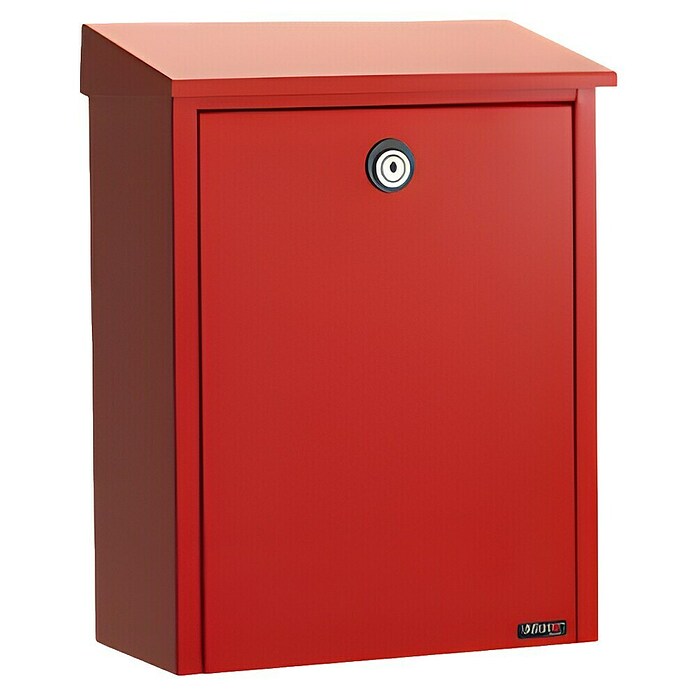 Allux Briefkasten 200 (L x B x H: 140 x 280 x 390 mm, Rot, Stahl) | BAUHAUS