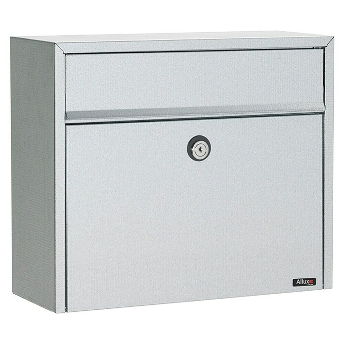 Allux Standbriefkasten LT150 (L x B x H: 150 x 390 x 330 mm, Silber, Stahl) | BAUHAUS