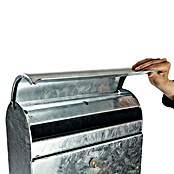 Allux Standbriefkasten 9000 (L x B x H: 165 x 340 x 500 mm, Silber, Stahl) | BAUHAUS