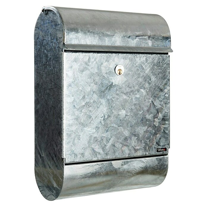 Allux Standbriefkasten 9000 (L x B x H: 165 x 340 x 500 mm, Silber, Stahl) | BAUHAUS