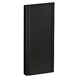 Allux Briefkastenständer 1001 (L x B x H: 55 x 225 x 1 650 mm, Schwarz, Stahl)