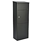 Allux Paketbox 600 (L x B x H: 230 x 380 x 1 050 mm, Schwarz, Stahl, Paketfach, Sicherheitsschloss) | BAUHAUS
