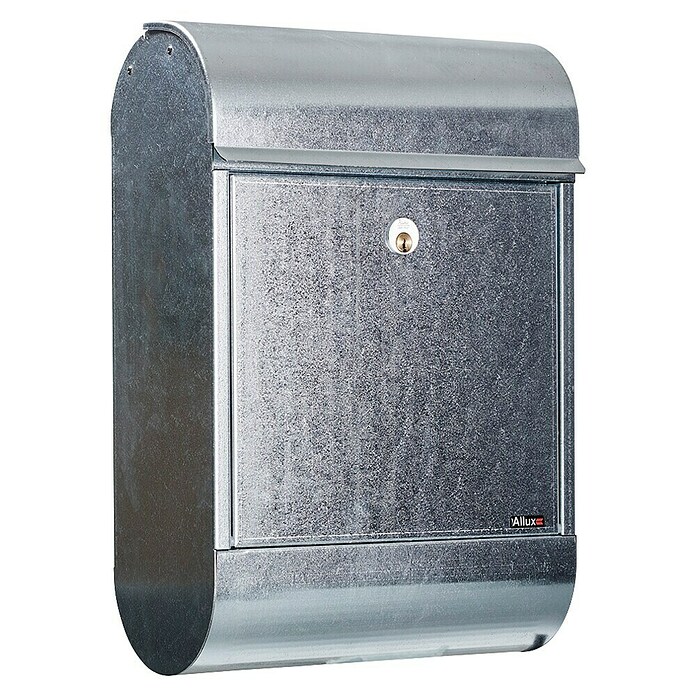 Allux Standbriefkasten 8900 (L x B x H: 160 x 340 x 500 mm, Silber, Stahl) | BAUHAUS