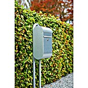 Allux Standbriefkasten 6000 (L x B x H: 170 x 345 x 485 mm, Silber, Stahl) | BAUHAUS
