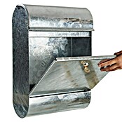 Allux Standbriefkasten 9000 (L x B x H: 165 x 340 x 500 mm, Silber, Stahl) | BAUHAUS