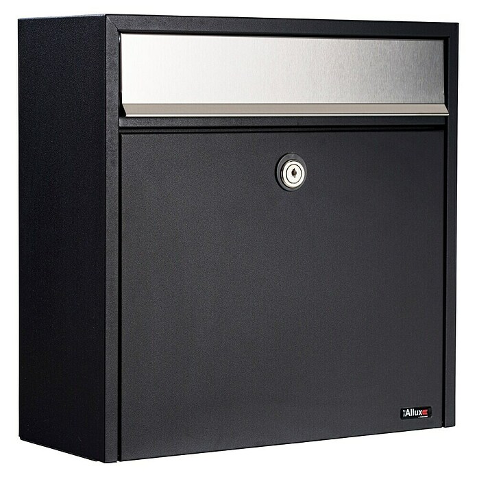 Allux Briefkasten 250 (L x B x H: 150 x 360 x 360 mm, Schwarz, Stahl) | BAUHAUS
