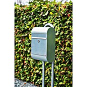 Allux Standbriefkasten 6000 (L x B x H: 170 x 345 x 485 mm, Silber, Stahl) | BAUHAUS