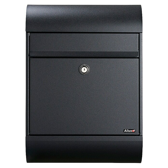 Allux Standbriefkasten 6000 (L x B x H: 170 x 345 x 485 mm, Schwarz, Stahl) | BAUHAUS