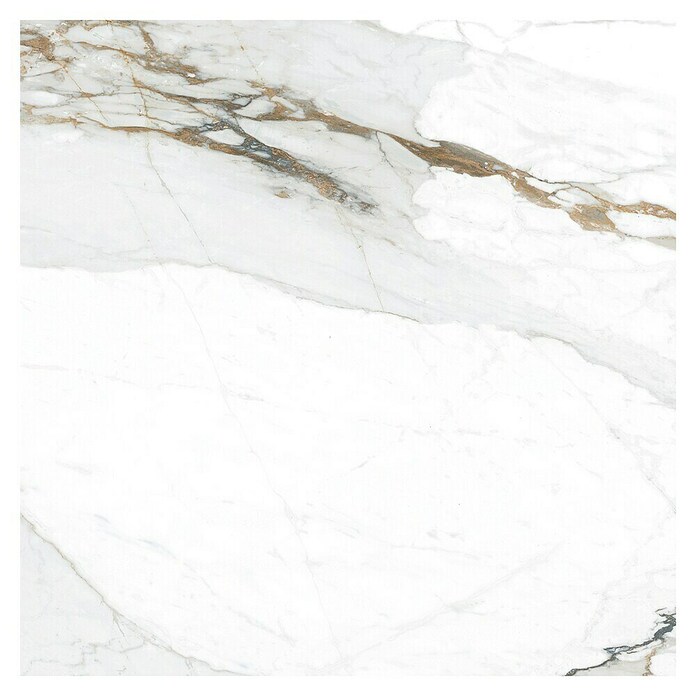 Tau ceramica Keramische tegel Kian Gold (60 x 60 cm, Wit, Glanzend) | BAUHAUS