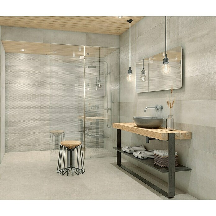 Tau ceramica Keramische tegel Channel Linen (25 x 75 cm, Linen, Mat) | BAUHAUS