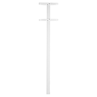 Allux Briefkastenständer 1003 (L x B x H: 20 x 40 x 160 mm, Weiß, Stahl)