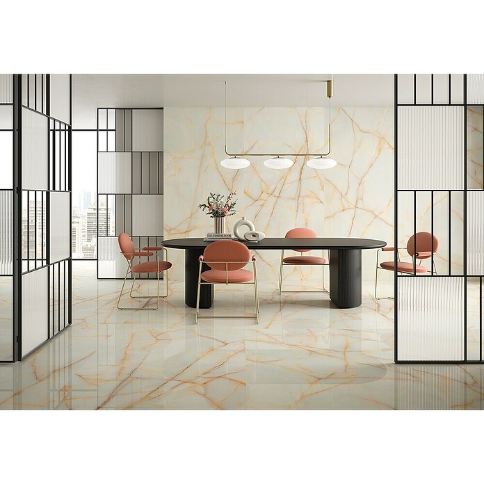 Tau ceramica Keramische tegel Onice Gold (120 x 280 cm, Gold, Mat) | BAUHAUS