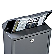 Allux Briefkasten 200 (L x B x H: 140 x 280 x 390 mm, Anthrazit, Stahl) | BAUHAUS