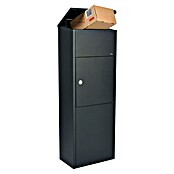 Allux Paketbox 600 (L x B x H: 230 x 380 x 1 050 mm, Schwarz, Stahl, Paketfach, Sicherheitsschloss) | BAUHAUS