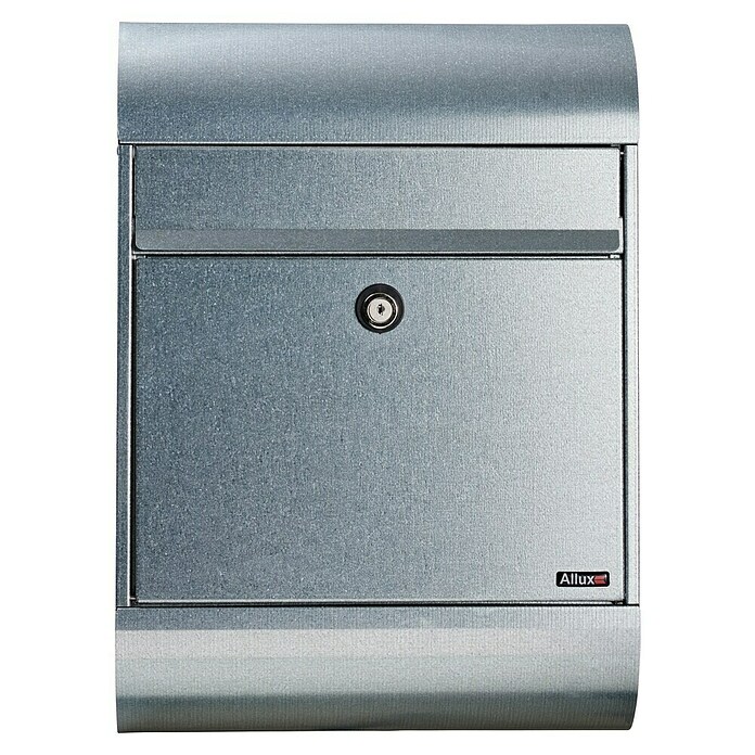 Allux Standbriefkasten 6000 (L x B x H: 170 x 345 x 485 mm, Silber, Stahl) | BAUHAUS