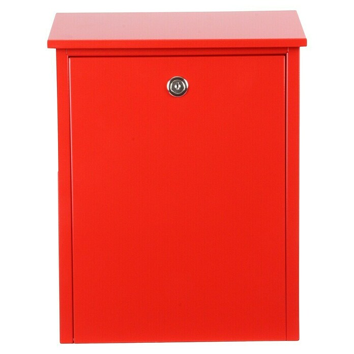 Allux Briefkasten 200 (L x B x H: 140 x 280 x 390 mm, Rot, Stahl) | BAUHAUS