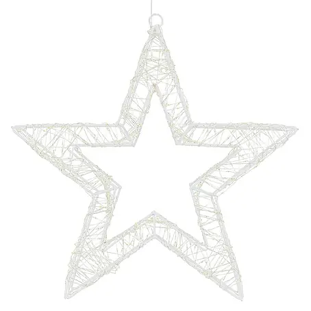 ECD Germany  LED-Weihnachtsdekoleuchte Weihnachtsdeko Drahtstern Weihnachtsstern Dekostern für Weihnachten