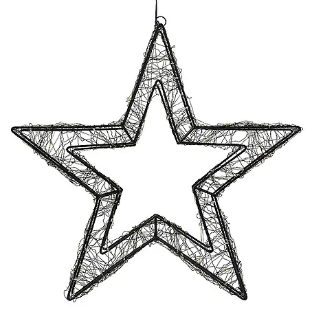 ECD Germany  LED-Weihnachtsdekoleuchte Weihnachtsdeko Drahtstern Weihnachtsstern Dekostern für Weihnachten