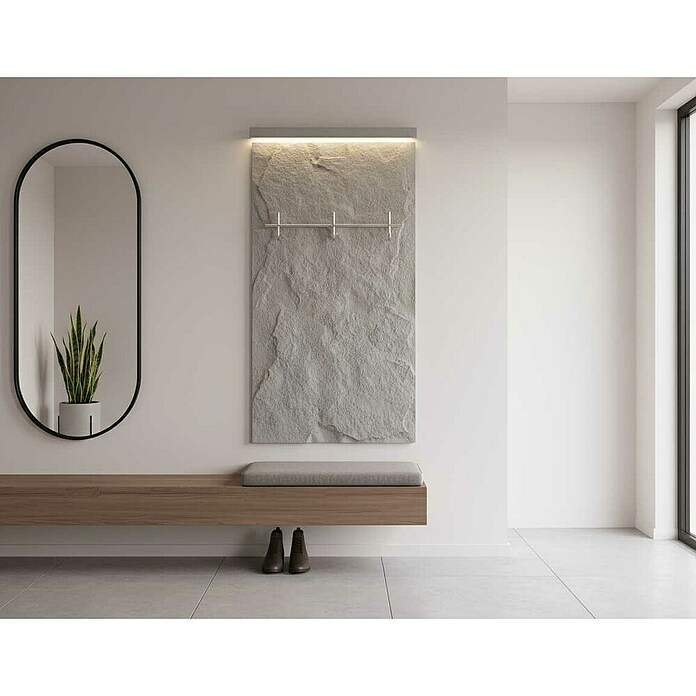 BHP Ukrasna ploča iz poliuretanskog kamena Cement Grey  (Š x V: 60 x 120 cm, 2 Kom.) | BAUHAUS