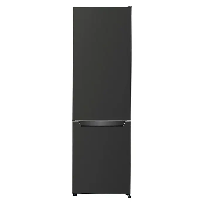 Respekta Kühl-Gefrierkombination Gotland - 55 x 54 x 176 cm, Black Steel, Nutzinhalt Gesamt: 262 l - Ein eleganter, freistehender Kühl- und Gefrierschrank in dunklem Grau, der Stil und Funktionalität in jeder modernen Küche vereint.