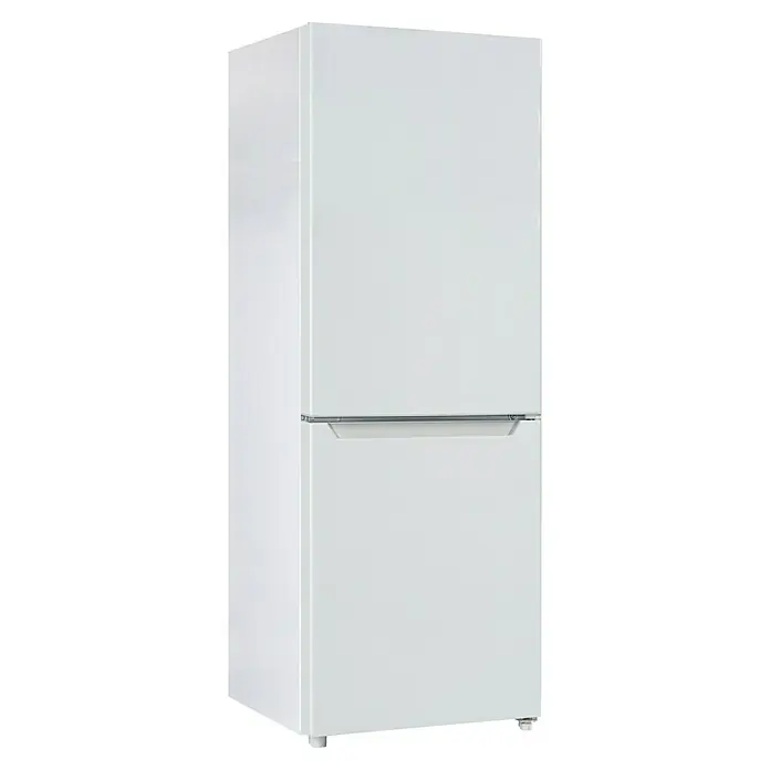 Respekta Kühl-Gefrierkombination Savo - 49,5 x 47,4 x 144 cm, Weiß, Nutzinhalt Gesamt: 157 l - Abgebildeter, weißer Kühlschrank mit zwei Türen. Das Gerät präsentiert sich in schlichtem Design und bietet viel Stauraum für Lebensmittel.