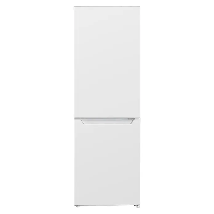 Respekta Kühl-Gefrierkombination Savo - 49,5 x 47,4 x 144 cm, Weiß, Nutzinhalt Gesamt: 157 l - Hier ist ein freistehender Kühl- und Gefrierschrank in Weiß. Das Gerät hat zwei Türen und ein schlichtes, modernes Design.