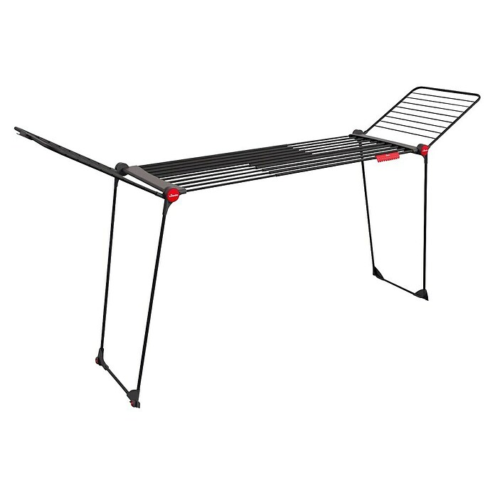 Vileda Zložljivo stojalo za sušenje perila  (Dolžina vrvi za perilo: 30 m, Do x Š x V: 304 x 56 x 128 cm, Črna) | 3788 - Standwäschetrockner | HHEA - Haushaltshelfer | HHE - Haushaltshelfer | HH - Reinigung | H - Innendeko/Farben | BAUHAUS