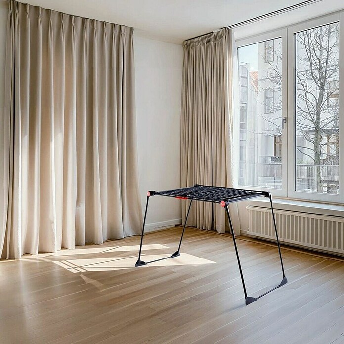 Vileda Zložljivo stojalo za sušenje perila  (Dolžina vrvi za perilo: 30 m, Do x Š x V: 304 x 56 x 128 cm, Črna) | 3788 - Standwäschetrockner | HHEA - Haushaltshelfer | HHE - Haushaltshelfer | HH - Reinigung | H - Innendeko/Farben | BAUHAUS