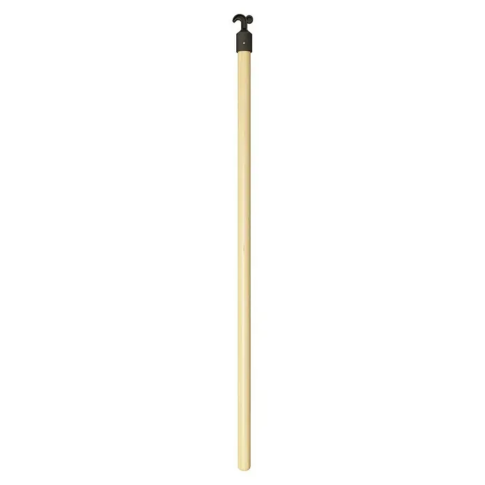 Dolle Griffstange - Passend für: Dolle Bodentreppen Pur, Easy Loft, Easy Loft Pro, Kompakt, Isotrend, Mini - Eine Nahaufnahme einer beigen Lampe mit dunklen Akzenten oben, die ein modernes und minimalistisches Design für Innenräume bietet.