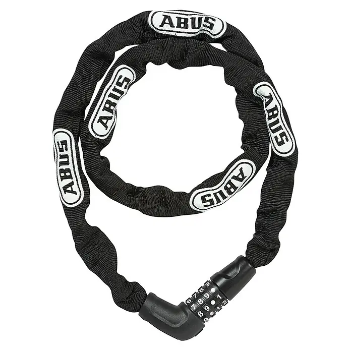Abus Zahlen-Kettenschloss 5805C - Länge: 110 cm, Stärke: 5 mm - ABUS Kettenschloss mit Zahlenkombination, um Fahrräder und andere Wertgegenstände zuverlässig vor Diebstahl zu schützen.