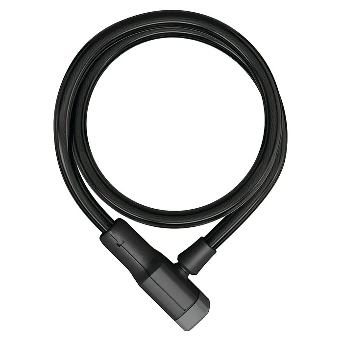 Abus Kabelschloss Racer 6412K - Länge: 85 cm - Schwarzes Kabelschloss für Fahrräder, ideal zum Sichern Ihres Fahrrads vor Diebstahl. Robuste Konstruktion für erhöhte Sicherheit.