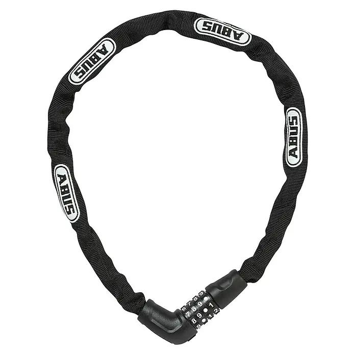 Abus Zahlen-Kettenschloss 5805C - Länge: 75 cm, Stärke: 5 mm - Abus Kettenschloss mit Zahlencode. Das robuste Schloss bietet zuverlässigen Schutz für Fahrräder und andere Wertgegenstände im Alltag.