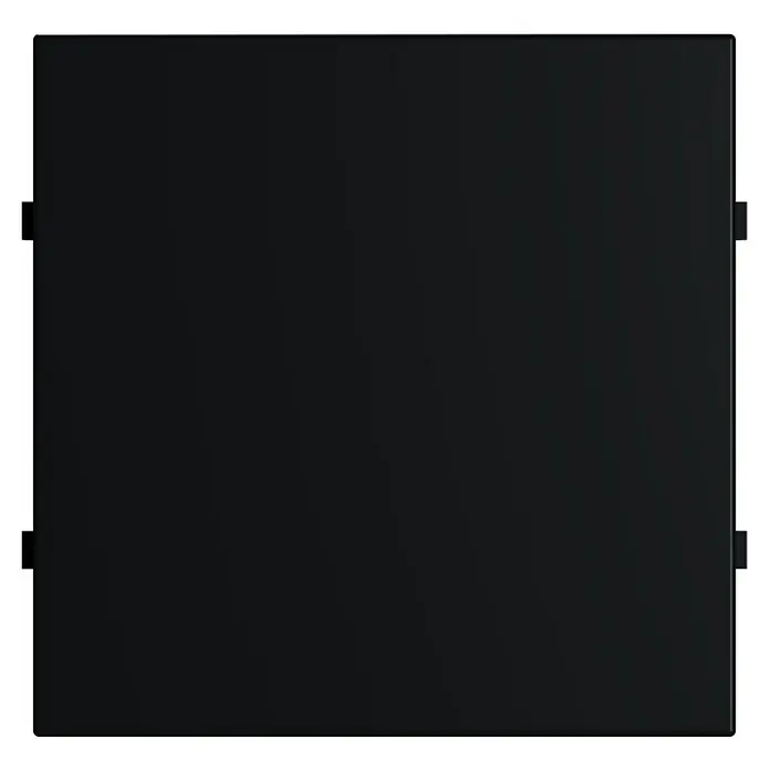 Blindabdeckung I500 - Matt schwarz, Matt, Kunststoff - Schwarzer Serverschrank mit praktischen Befestigungen, ideal für die sichere Aufbewahrung von IT-Geräten und zur Optimierung der Kühlung.