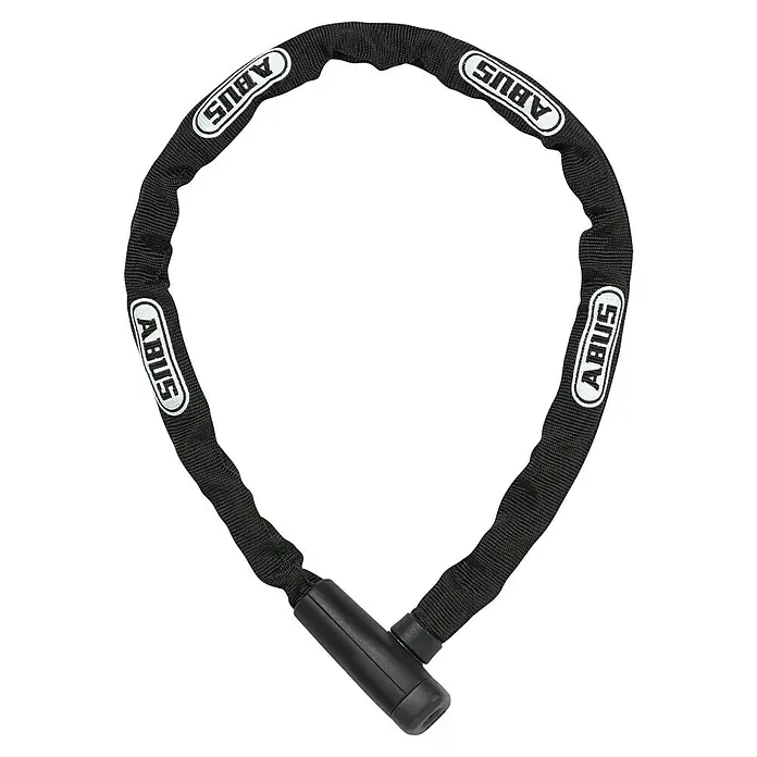 Abus Kettenschloss 5805K - Länge: 75 cm, Stärke: 5 mm - Abus Kettenschloss mit robustem Textilschlauch und ABUS-Logo bietet hohen Schutz vor Diebstahl für Fahrräder und andere Wertgegenstände.