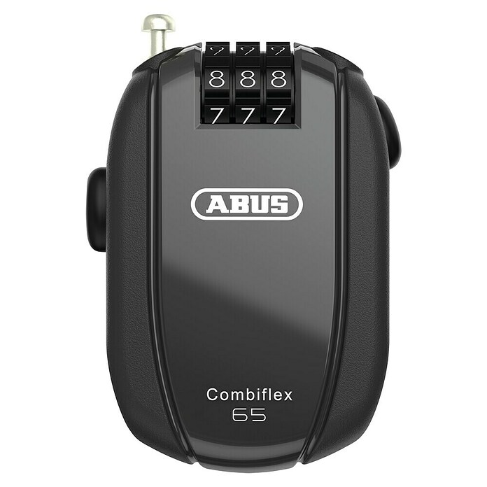 Abus Zahlen-Kabelschloss Combiflex StopOver 65 (Länge: 65 cm, Passend für: Sicherung von Helmen u.Ä) | BAUHAUS