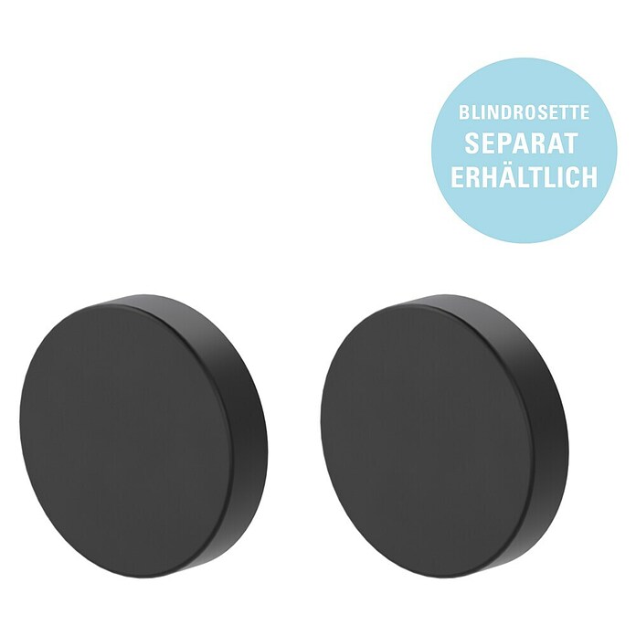 Diamond Doors Zimmertürgarnitur L-Form Premium Smart2Lock rechts (Stärke Tür: 38 mm - 45 mm, L-Form, Schwarz, DIN Anschlag: Rechts, Passend für: Türen ohne Schlüssellochbohrung, Türen mit Schlüssellochbohrung benötigen zusätzlich eine Blindrosette) | BAUHAUS