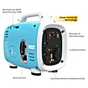 Güde Inverter-Stromerzeuger ISG 800-1 (0,8 kW, Tankvolumen: 2,1 l) | BAUHAUS