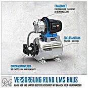 Güde Hauswasserwerk HWW 1000 ES (1 000 W, Max. Fördermenge: 3 800 l/h, Max. Druck: 4,4 bar) | BAUHAUS