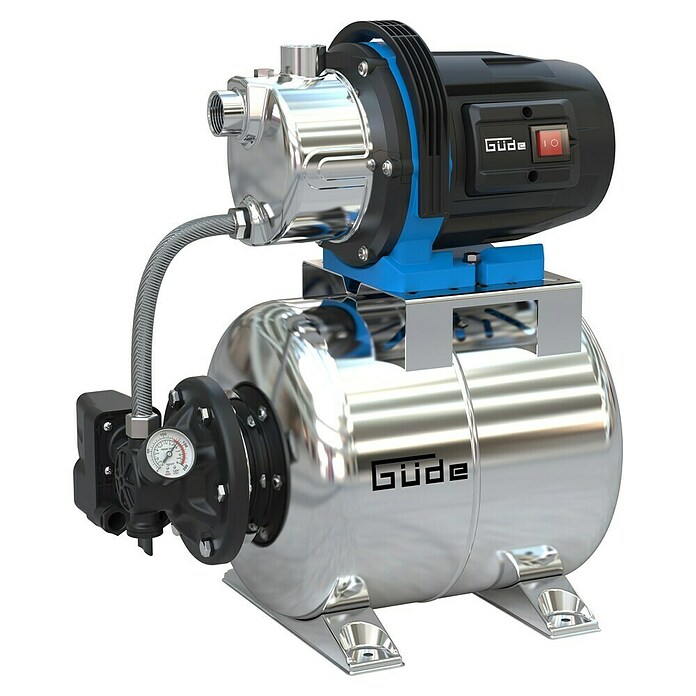 Güde Hauswasserwerk HWW 1000 ES (1 000 W, Max. Fördermenge: 3 800 l/h, Max. Druck: 4,4 bar) | BAUHAUS