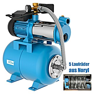 Güde Hauswasserwerk MP 120/5A 24 LT (1 300 W, Max. Fördermenge: 5 400 l/h, Max. Druck: 5,4 bar)