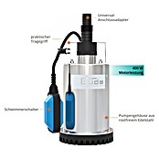 Güde Tauchpumpe GFS 4000 Inox (500 W, Max. Fördermenge: 9 000 l/h) | BAUHAUS