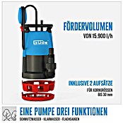 Güde Schmutzwasserpumpe GS 751 3 in 1 (Max. Fördermenge: 15 900 l/h) | BAUHAUS