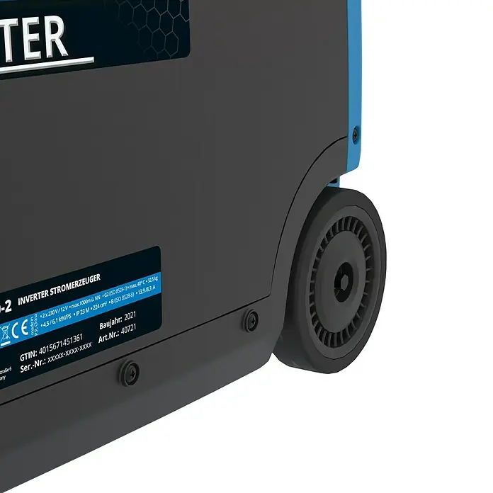 Güde Stromerzeuger ISG 3200-2 - 3.500 kW, Tankvolumen: 7,8 l, Verbrauch: 1,42 l/h - Abbildung eines Stromerzeugers, der für den flexiblen Einsatz konzipiert ist.