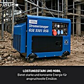 Güde Stromerzeuger GSE 5501 DSG (5 kW, Tankvolumen: 14,5 l, Verbrauch: 1,5 l/h) | BAUHAUS